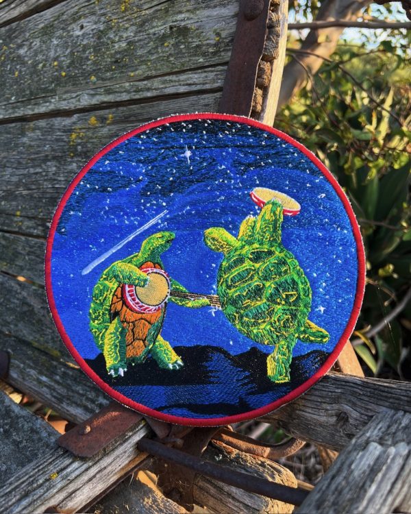 '2 Left. Stardust Terrapin Turtles Embroidery