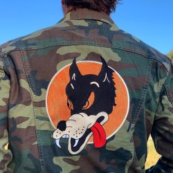 Doug Irwin Wolf Levi's Camo Trucker