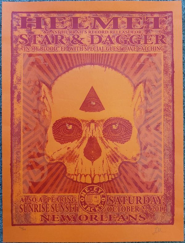 Helmet Record Release Poster New Orleans 2011