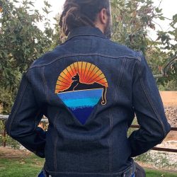 Levi's Sunburst C.U.T.S Raw Indigo Trucker