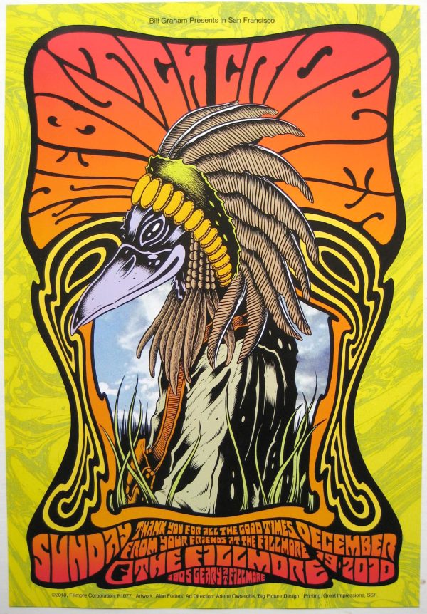 The Black Crowes Concert Poster 2010 F-1077 Fillmore